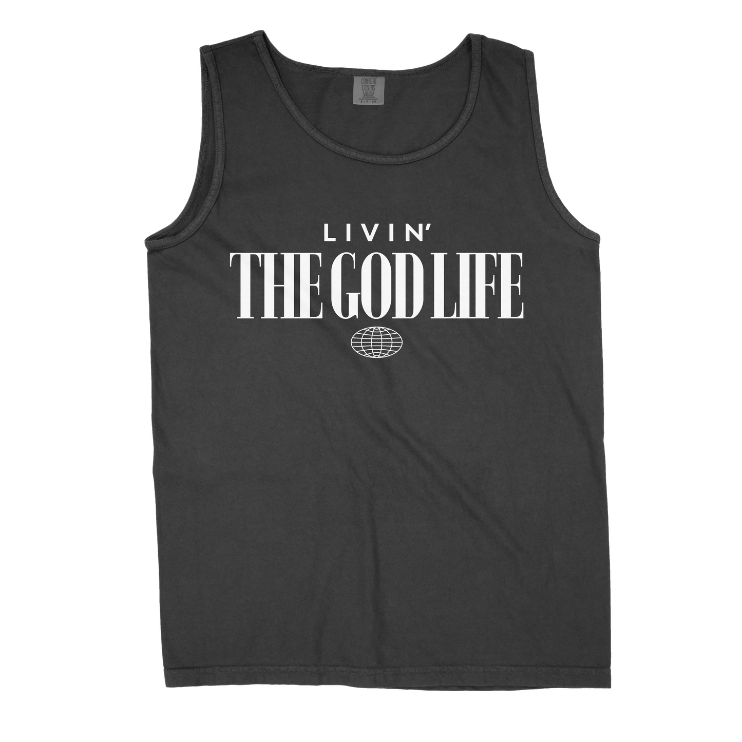 Black 'TGL' Tank Top