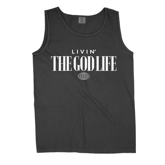 Black 'TGL' Tank Top